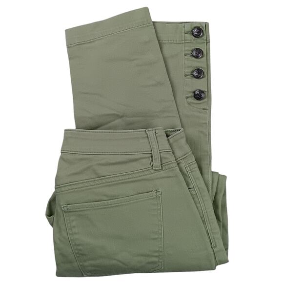 Talbots Denim - Talbots Flawless Jeans Womens 4 30X27 Light Lime Green Skinny Stretch 5 Pocket